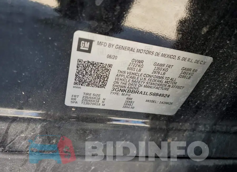 3GNKBBRA1LS694924 Photo# 10