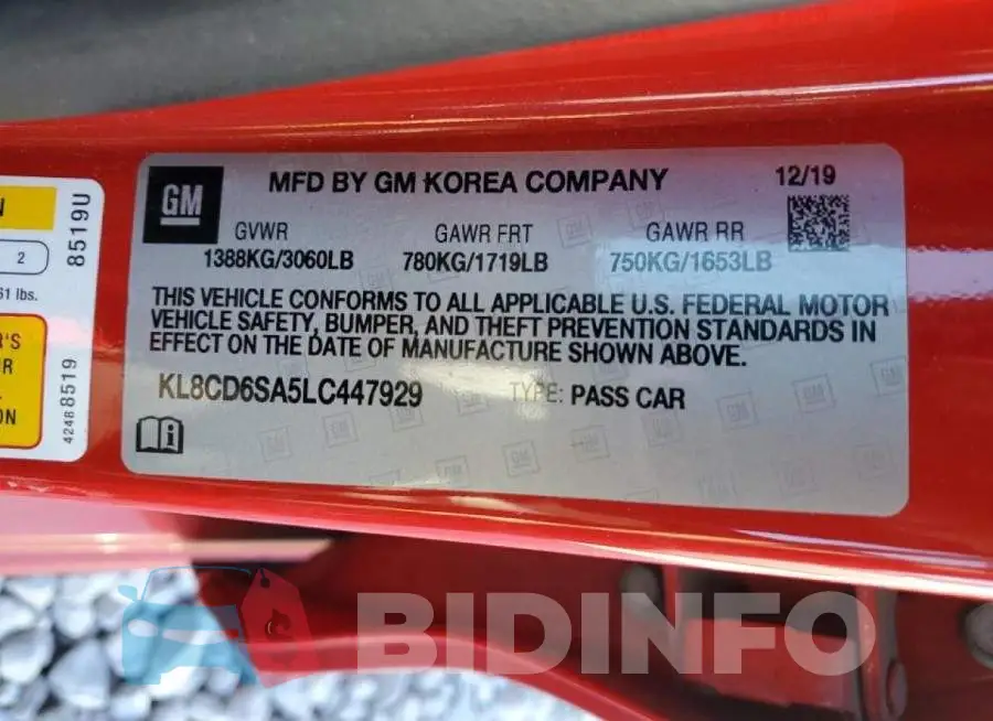 KL8CD6SA5LC447929 Photo# 10