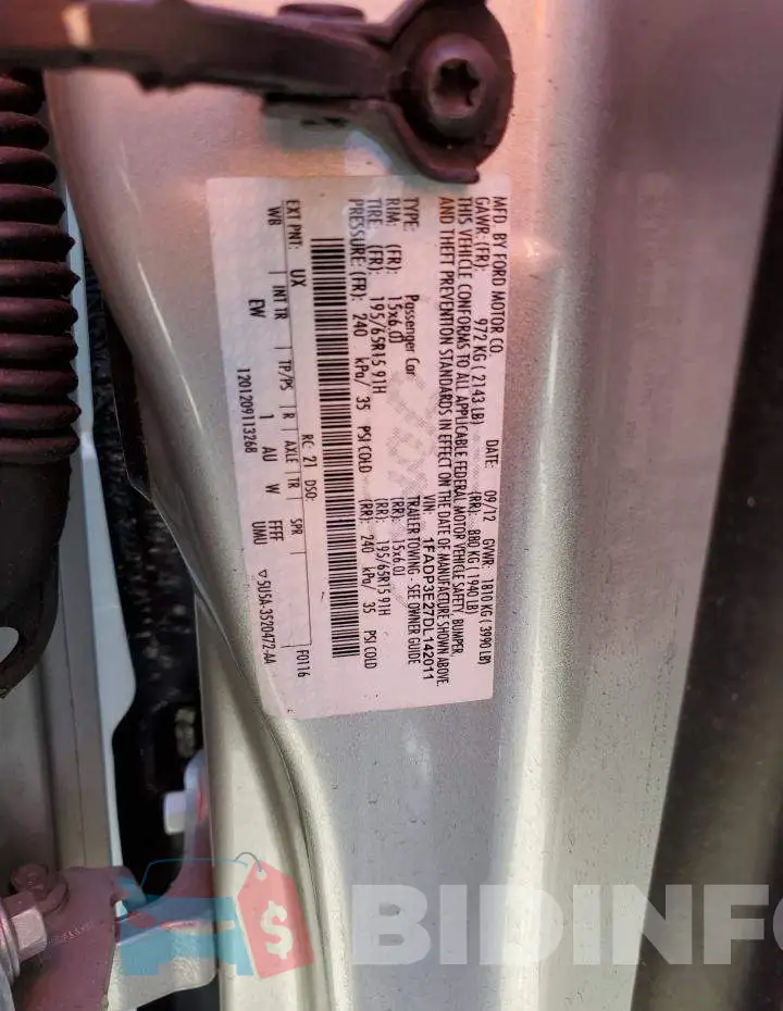 1FADP3E27DL142011 Photo# 12