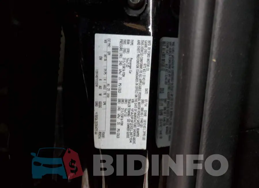 1FADP3F2XEL367104 Photo# 13