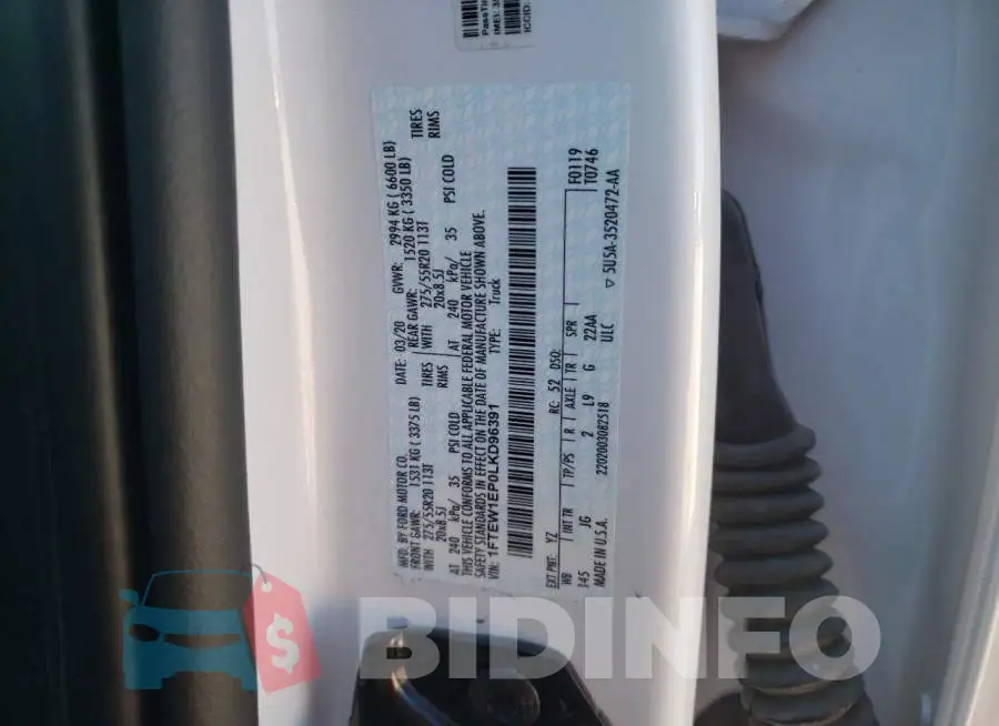 1FTEW1EP0LKD96391 Photo# 10