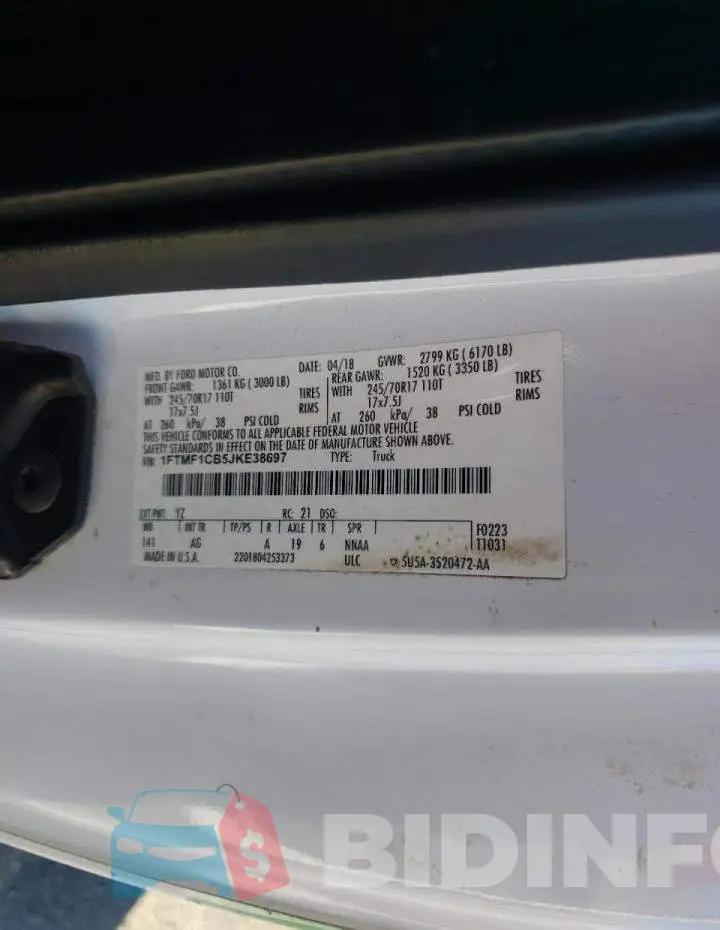 1FTMF1CB5JKE38697 Photo# 12