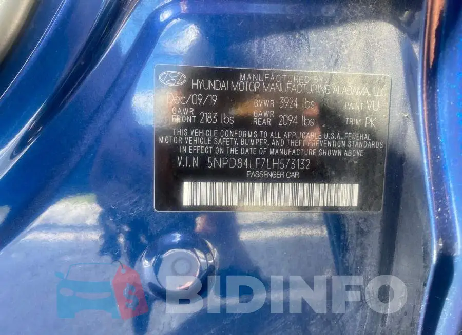 5NPD84LF7LH573132 Photo# 10