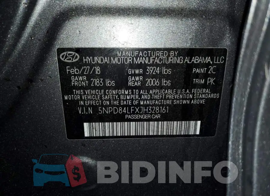 5NPD84LFXJH328161 Photo# 13