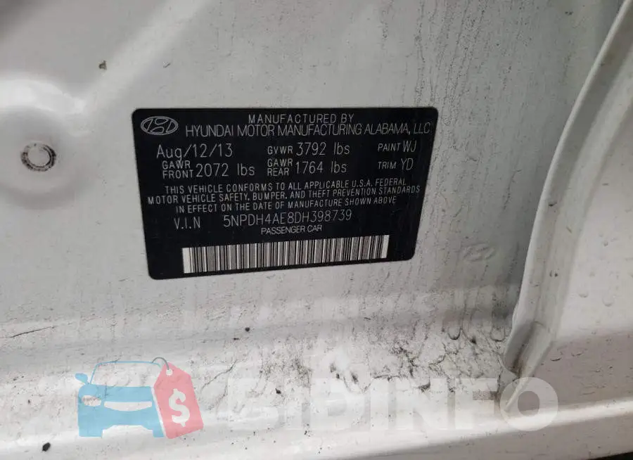 5NPDH4AE8DH398739 Photo# 12