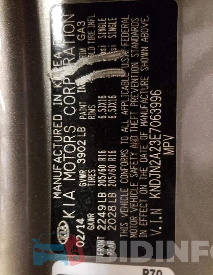 KNDJN2A23E7063996 Photo# 10