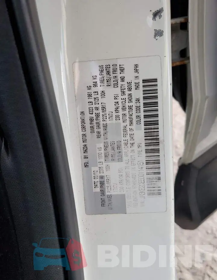JM3KE2CE5D0114151 Photo# 13