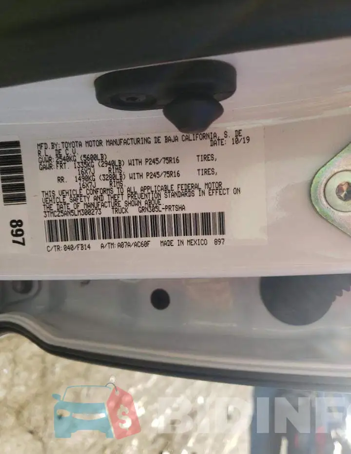 3TMCZ5AN5LM300273 Photo# 10