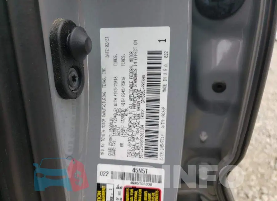 5TFCZ5AN2MX261184 Photo# 10