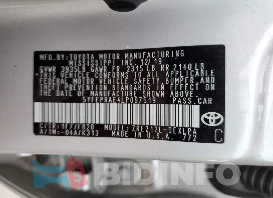 5YFEPRAE4LP097519 Photo# 12