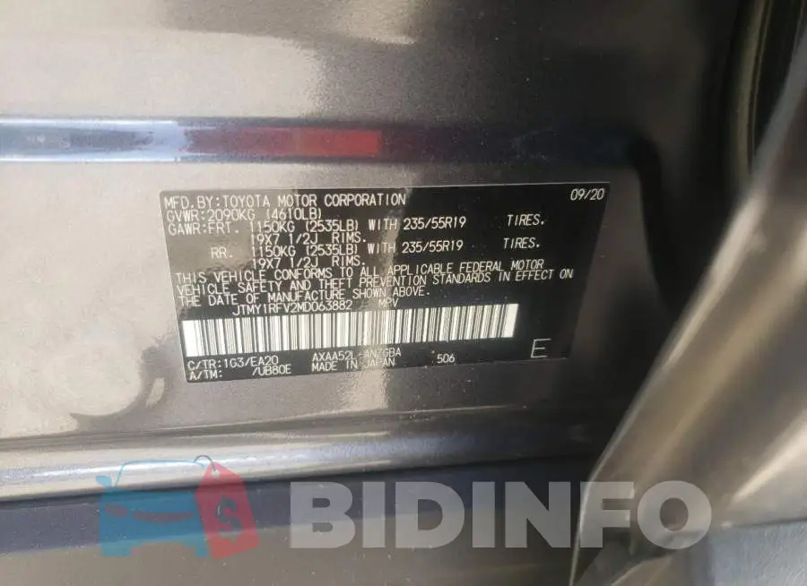 JTMY1RFV2MD063882 Photo# 12