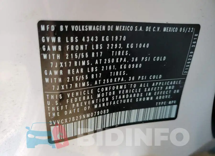 3VVCX7B29NM079089 Photo# 13