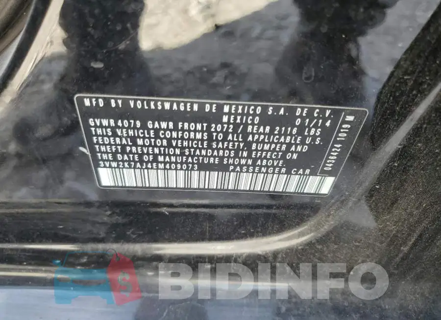 3VW2K7AJ4EM409073 Photo# 13