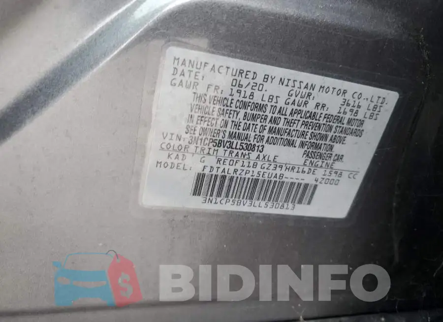 3N1CP5BV3LL530813 Photo# 14