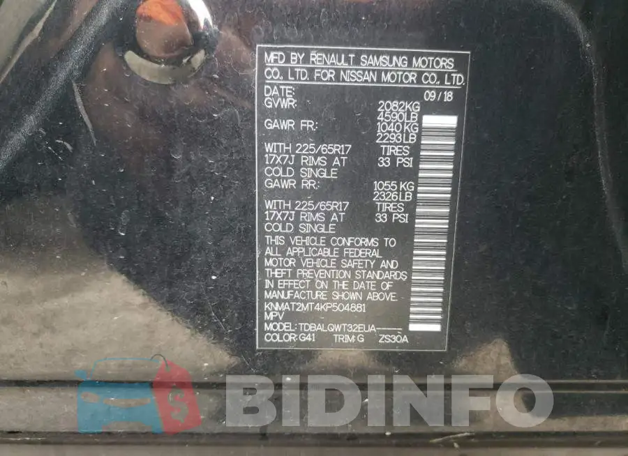 KNMAT2MT4KP504881 Photo# 13