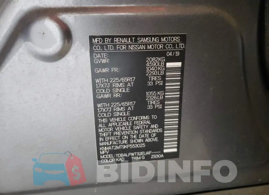 KNMAT2MT9KP553025 Photo# 10