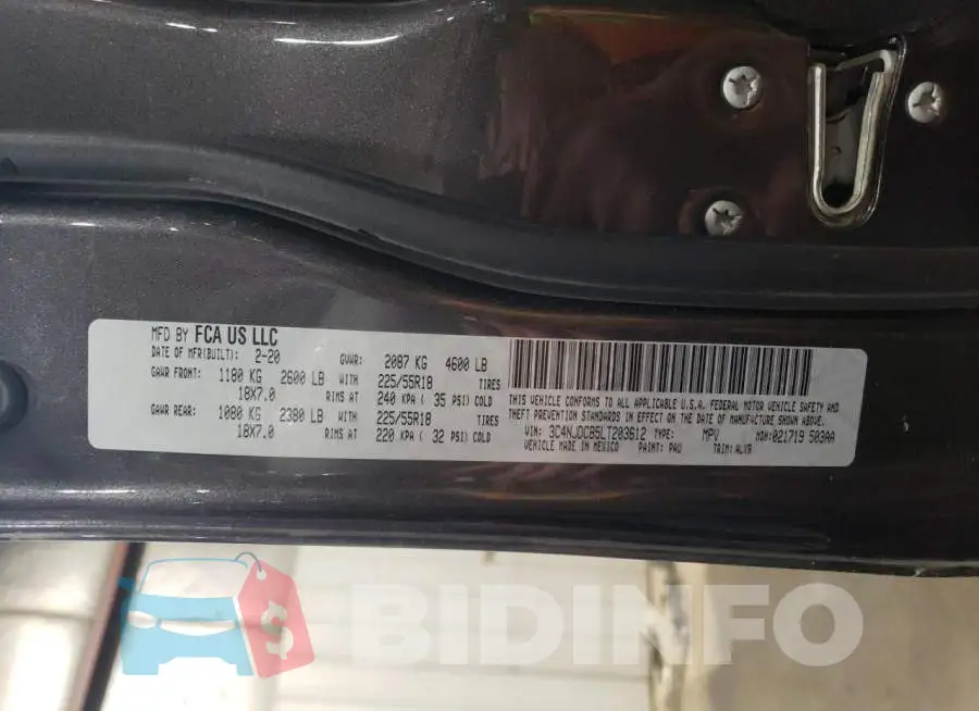 3C4NJDCB5LT203612 Photo# 12