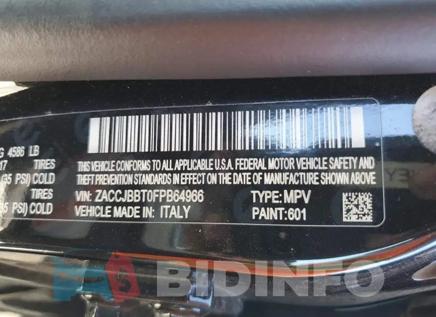 ZACCJBBT0FPB64966 Photo# 10