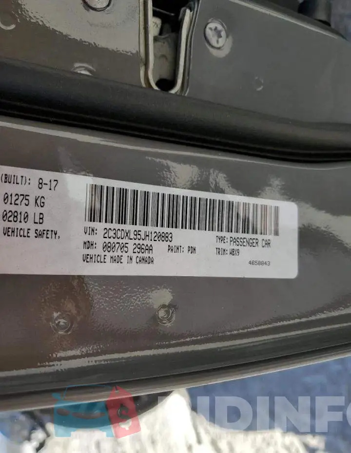 2C3CDXL95JH120883 Photo# 10