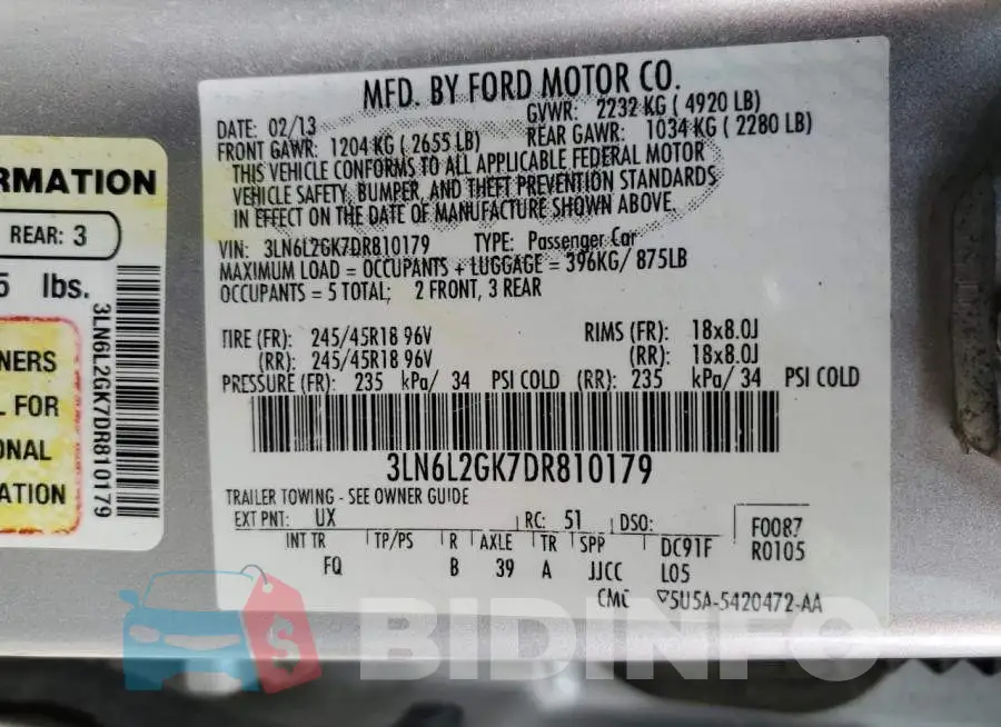 3LN6L2GK7DR810179 Photo# 12