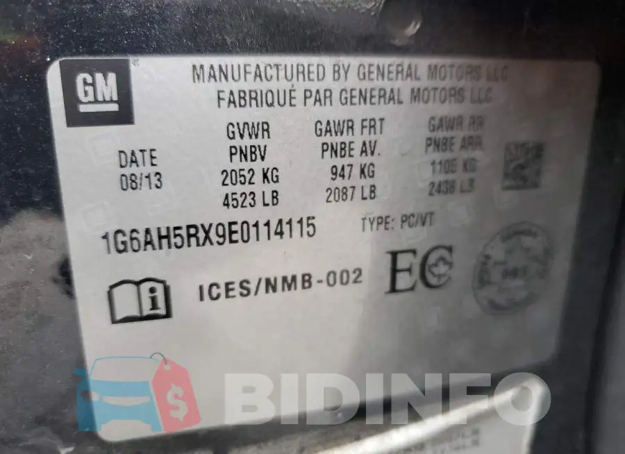 1G6AH5RX9E0114115 Photo# 12