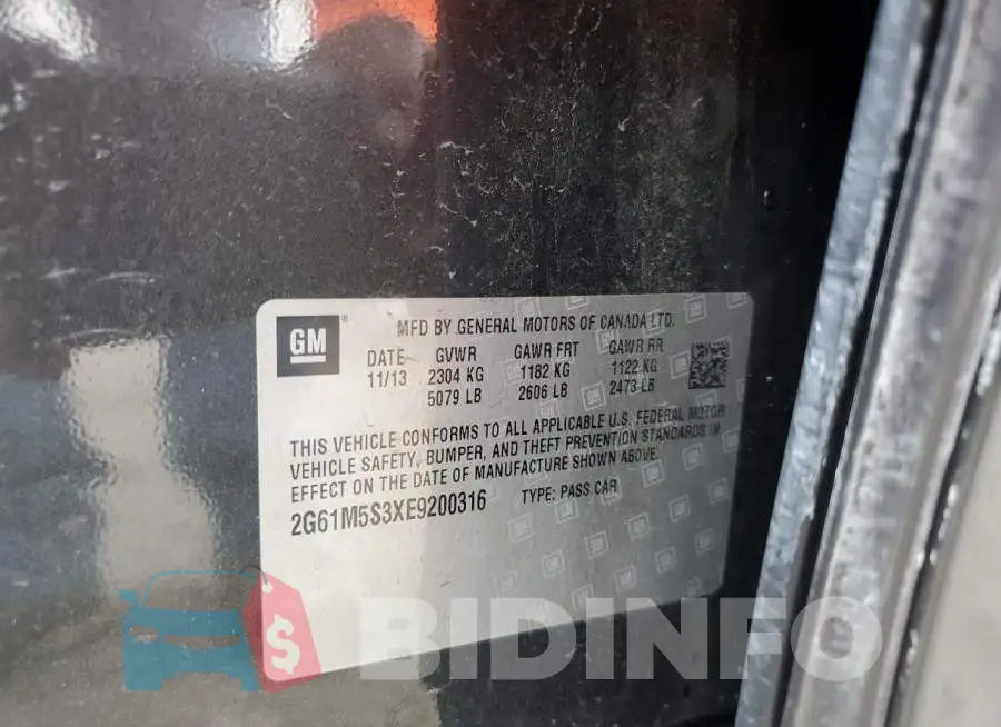 2G61M5S3XE9200316 Photo# 13