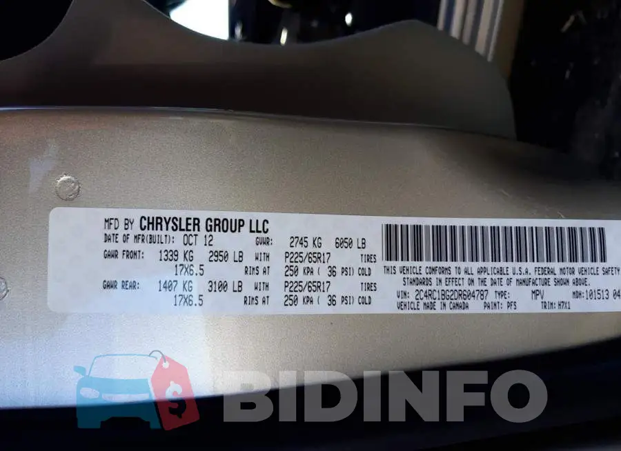 2C4RC1BG2DR604787 Photo# 13