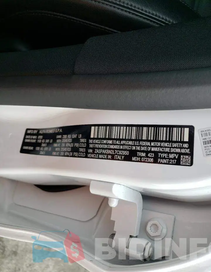 ZASPAKBN2L7C92950 Photo# 14