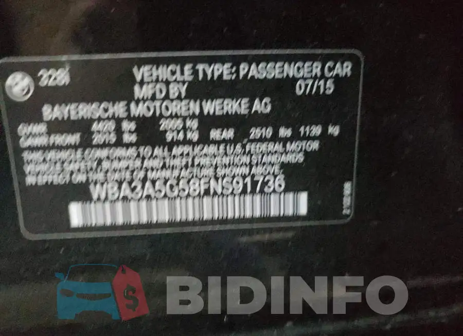 WBA3A5G58FNS91736 Photo# 10