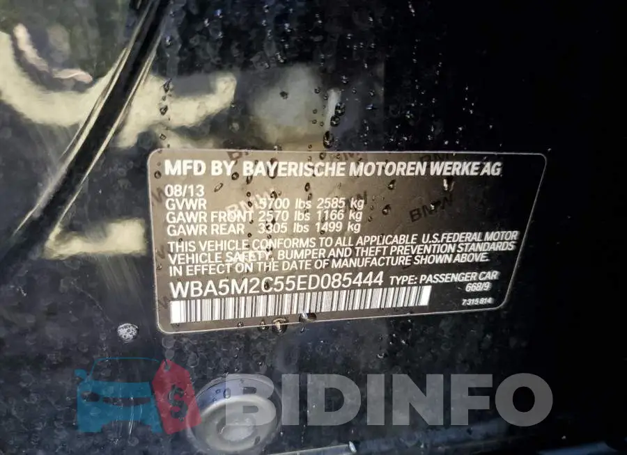 WBA5M2C55ED085444 Photo# 13