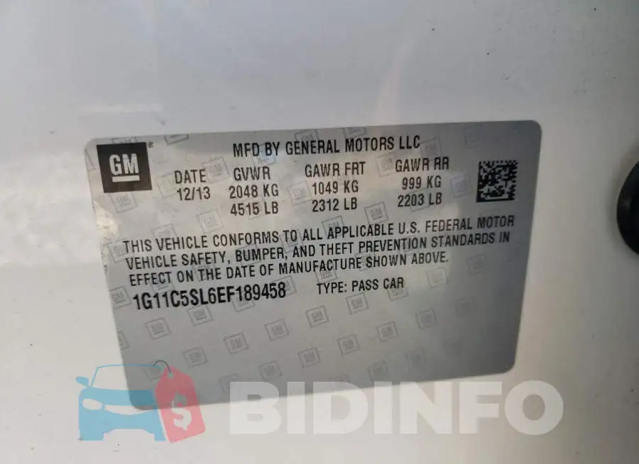 1G11C5SL6EF189458 Photo# 10