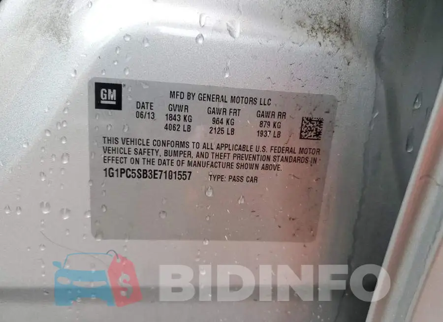 1G1PC5SB3E7101557 Photo# 12