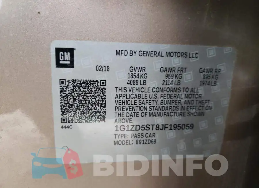 1G1ZD5ST8JF195059 Photo# 12