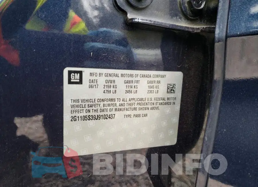 2G1105S39J9102437 Photo# 12