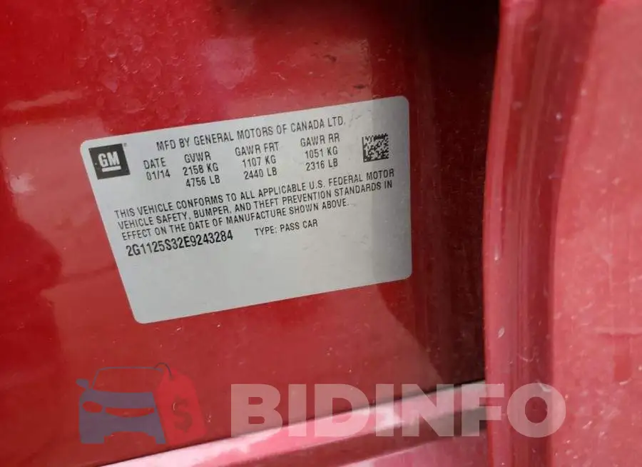 2G1125S32E9243284 Photo# 10