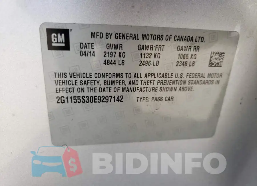 2G1155S30E9297142 Photo# 12