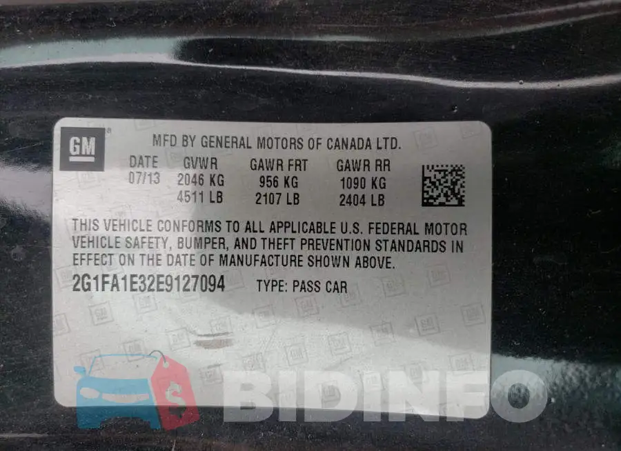 2G1FA1E32E9127094 Photo# 13