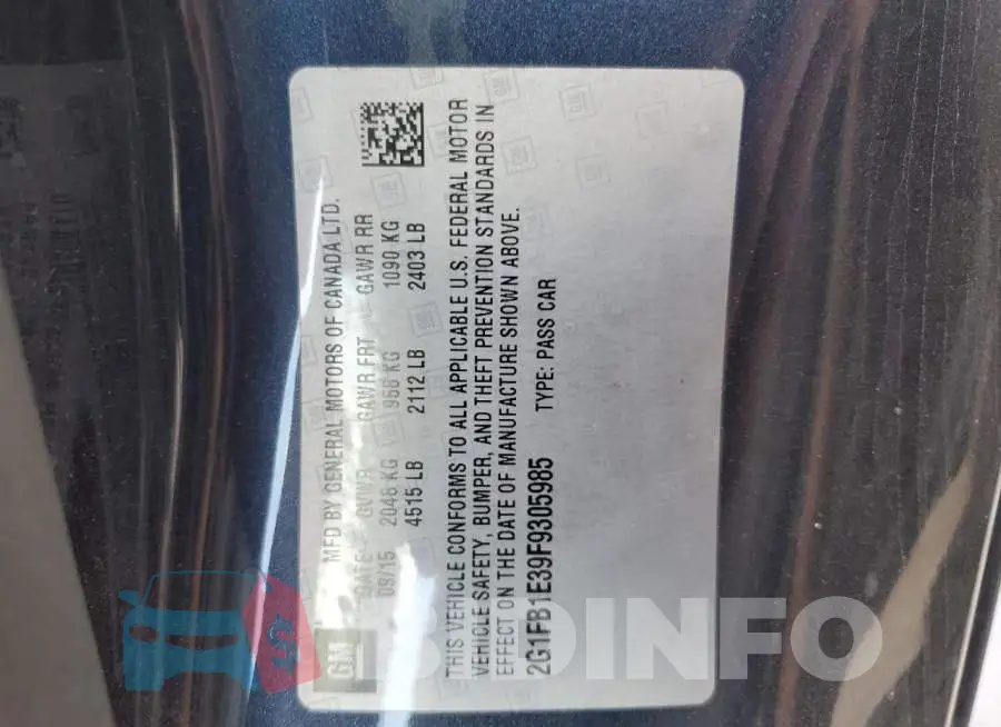 2G1FB1E39F9305985 Photo# 12