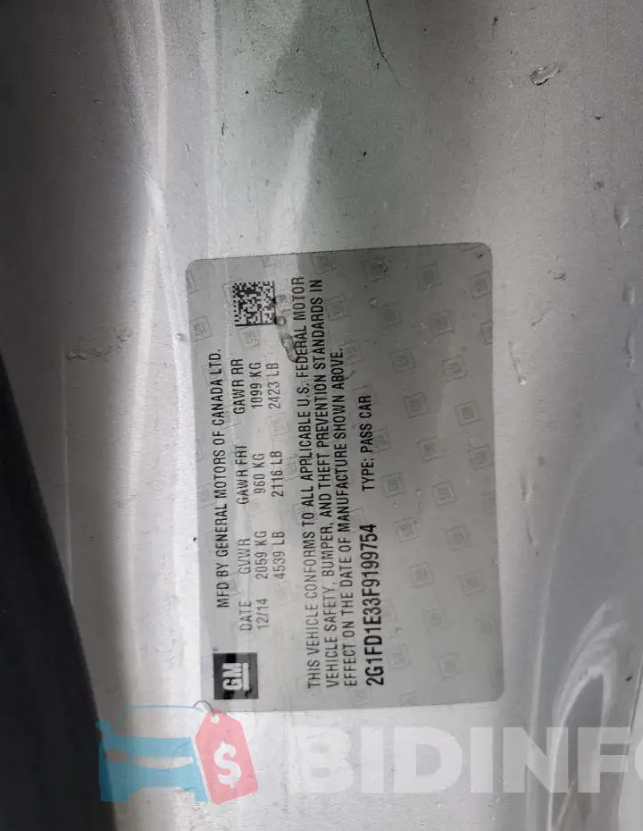 2G1FD1E33F9199754 Photo# 12