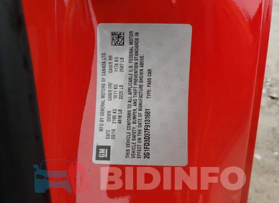 2G1FD3D37F9131681 Photo# 13