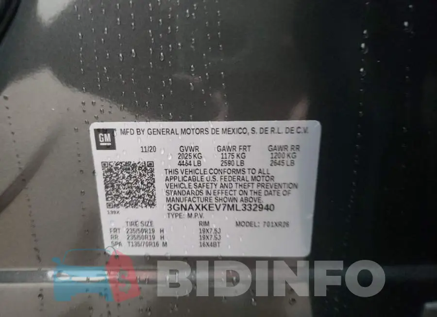3GNAXKEV7ML332940 Photo# 13