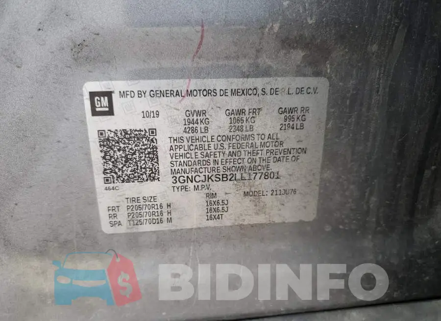 3GNCJKSB2LL177801 Photo# 12