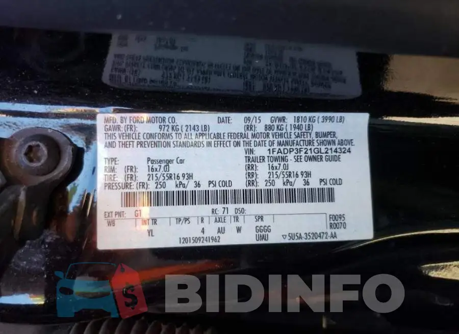 1FADP3F21GL214324 Photo# 12