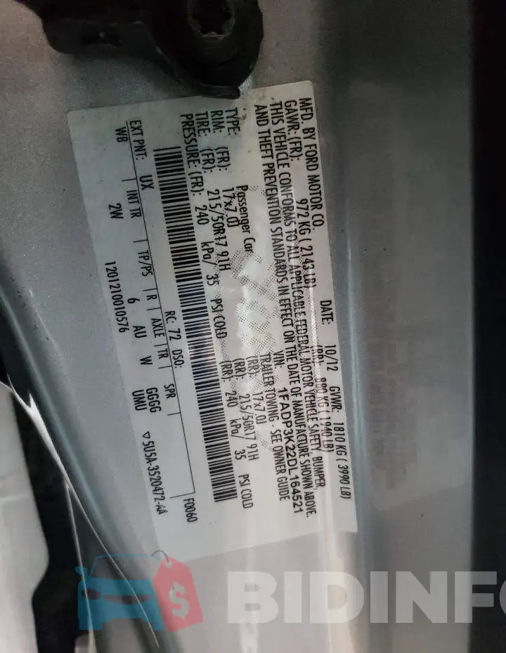 1FADP3K22DL164521 Photo# 12