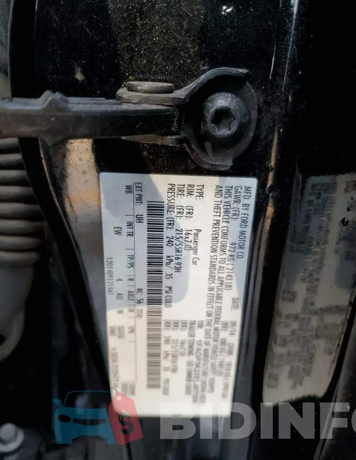 1FADP3K23EL407058 Photo# 12