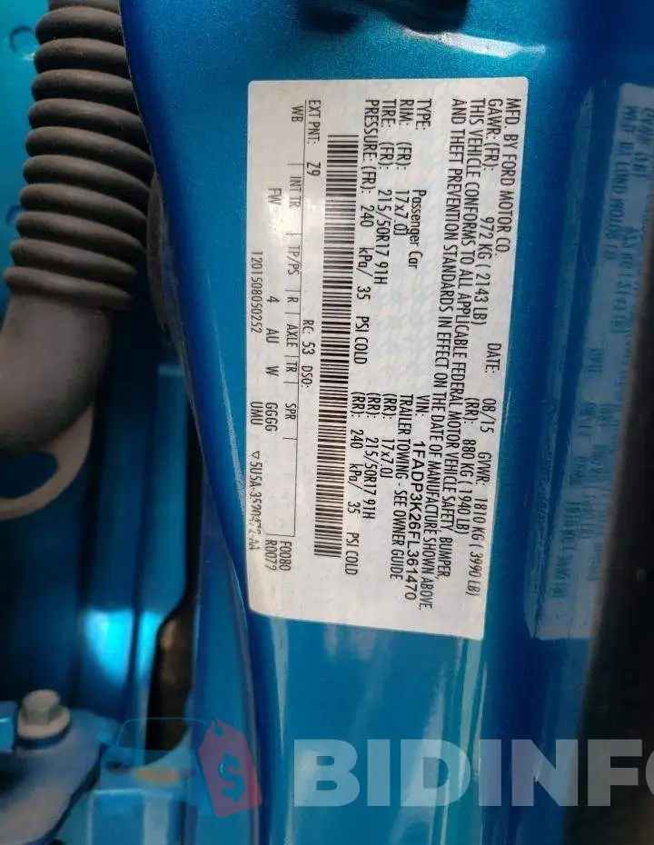 1FADP3K26FL361470 Photo# 12