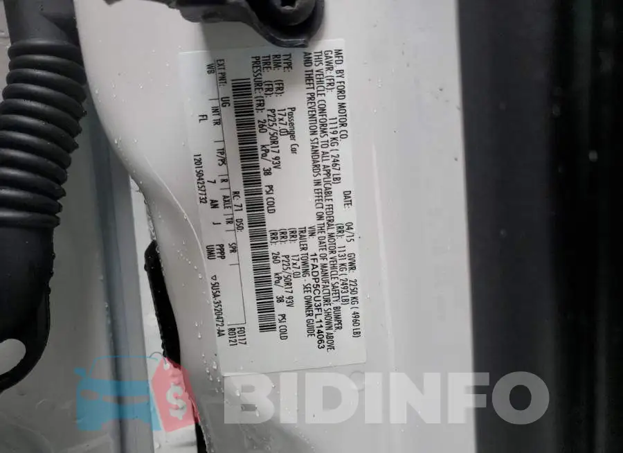 1FADP5CU3FL114063 Photo# 13