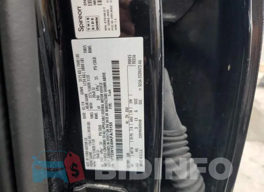 1FTEW1E49KFA75155 Photo# 12
