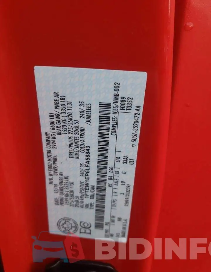 1FTEW1EP6LFA58843 Photo# 12
