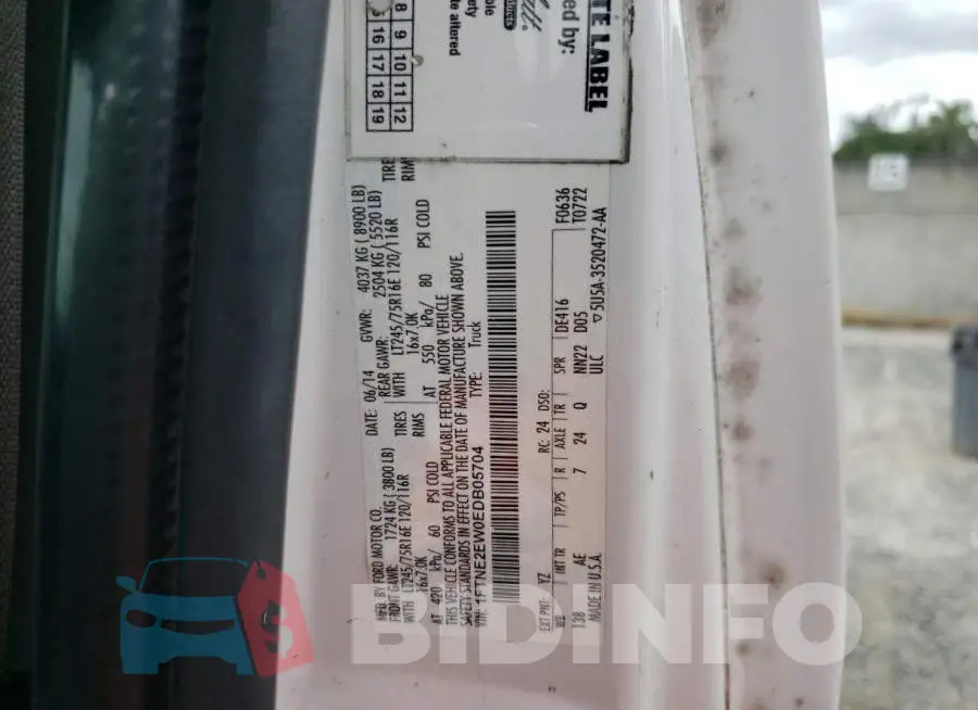 1FTNE2EW0EDB05704 Photo# 12